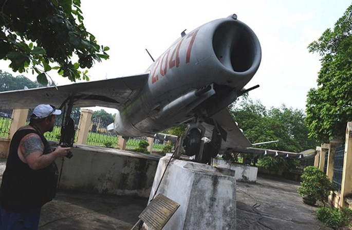 Một chiếc MiG-17 tại Bảo tàng quân đội ở Hà Nội - Ảnh: Russian Planet