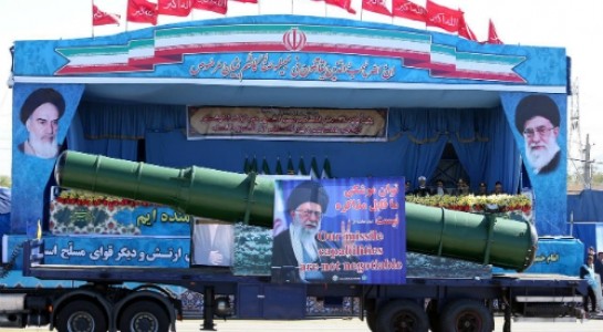 Ảnh: Một loại tên lửa đạn đạo của Iran