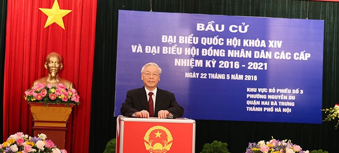 Tổng bí thư Nguyễn Phú Trọng: 'Cuộc tuyển cử lớn nhất từ trước đến nay'