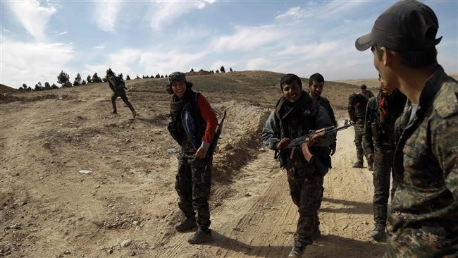 Các binh sĩ của Lực lượng dân chủ Syria (SDF) ở tình Hasakah, đông bắc Syria