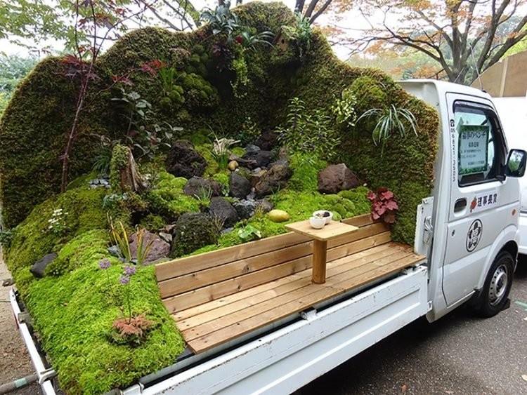 Cuộc thi làm vườn trên xe tải tại Nhật Bản (Ảnh: OC)