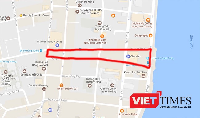 Khu vực quy hoạch Quảng trường trung tâm TP Đà Nẵng