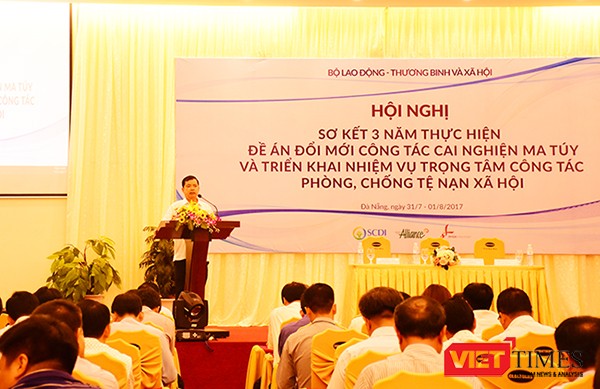 Ngày 31/7, tại Đà Nẵng, Bộ LĐ-TB và Xã hội tổ chức Hội nghị Sơ kết 3 năm thực hiện Đề án đổi mới Công tác cai nghiện ma túy và triển khai nhiệm vụ trọng tâm công tác phòng chống tệ nạn xã hội đối với các tỉnh, thành phố trọng điểm. 
