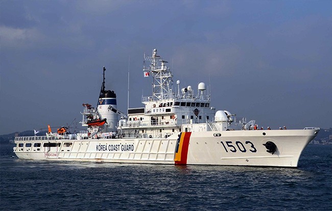 Tàu Badaro thuộc lực lượng Bảo vệ bờ biển Hàn Quốc sẽ đến Đà Nẵng vào ngày 4/9 và lưu lại 4 ngày (ảnh: Sở Ngoại vụ Đà Nẵng cung cấp)