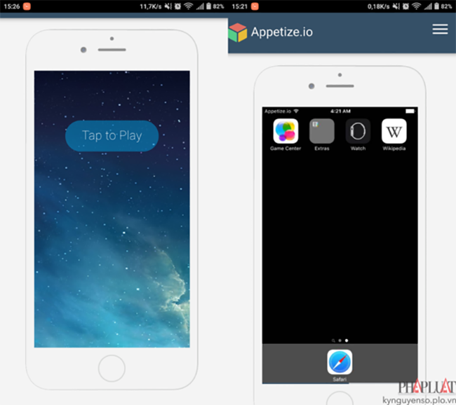 Appetize, Cider và iEMU là 3 trình giả lập cho phép người dùng có thể mở các ứng dụng iOS trên smartphone Android chỉ với vài thao tác đơn giản.