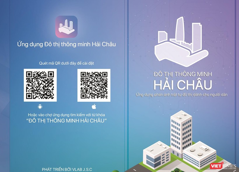 Ứng dụng "Đô thị thông minh Hải Châu" vừa được UBND quận Hải Châu đưa vào sử dụng