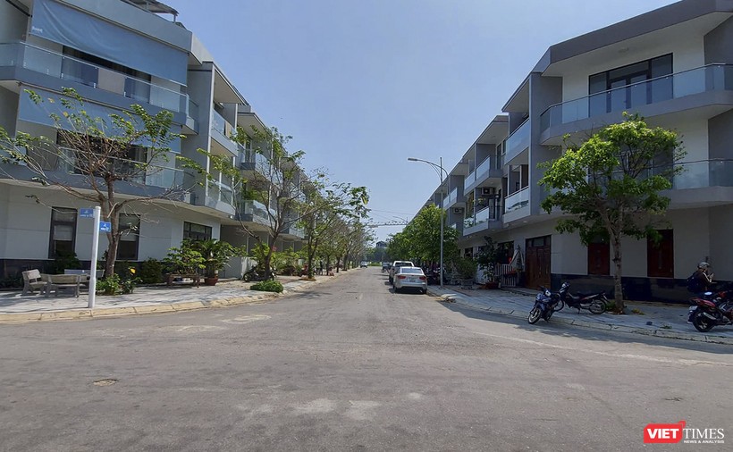 Một góc Dự án khu nhà phố và biệt thự bờ biển Thanh Bình được xây dựng trên diện tích 29 ha do Công ty THHH MTV Phát triển nhà Đa Phước thực hiện
