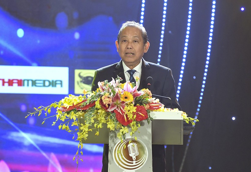 Phó Thủ tướng Thường trực Trương Hòa Bình phát biểu tại lễ khai mạc. Ảnh: VGP/Lê Sơn