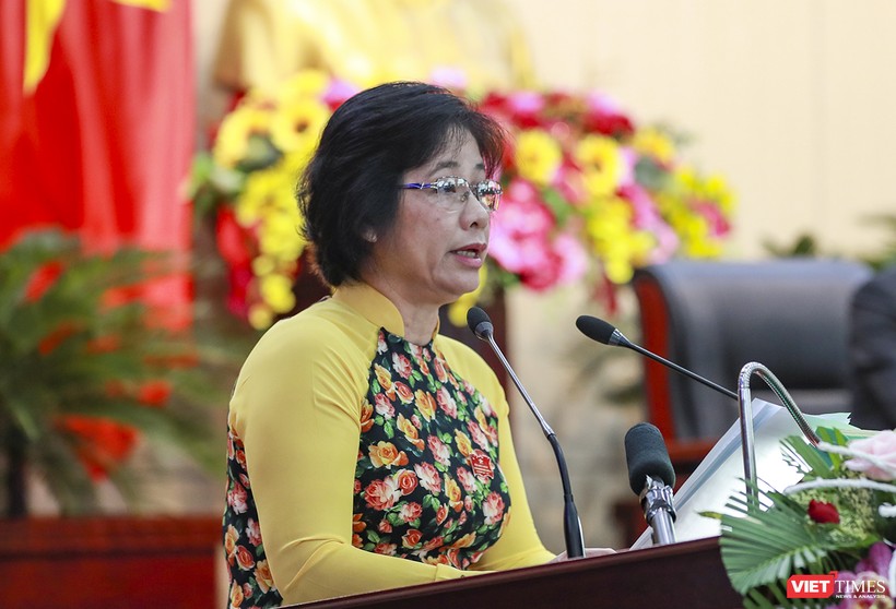 Bà Đặng Thị Kim Liên - Chủ tịch Ủy ban Mặt trận Tổ quốc Việt Nam TP Đà Nẵng