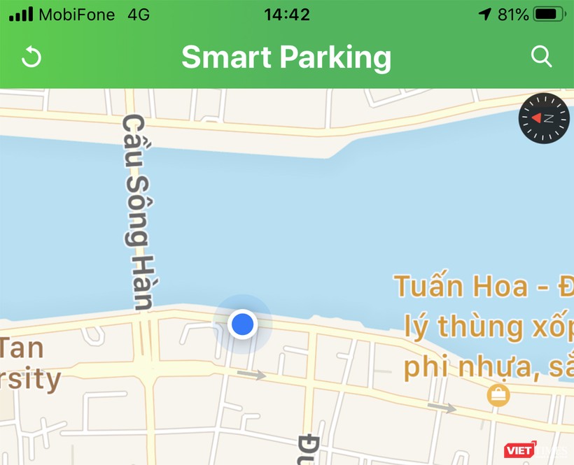 Ứng dụng thu phí đậu đỗ xe Smart Parking trên địa bàn TP Đà Nẵng dừng hoạt động để thí điểm My Parking từ ngày 1/10.