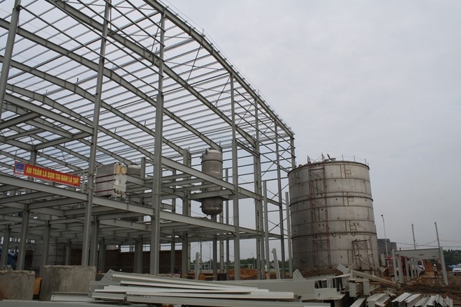 Nhà máy Ethanol Phú Thọ đã xuống cấp nghiêm trọng sau khi bị ngừng thi công từ 2011