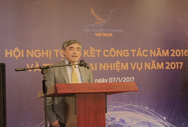 Thứ trưởng Bộ TT&TT Nguyễn Minh Hồng biểu dương những kết quả Hội TTS Việt Nam đạt được.