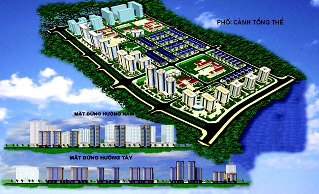 Khu đô thị mới Hoàng Văn Thụ sẽ có biệt thự, nhà ở liền kề, chung cư cao tầng.