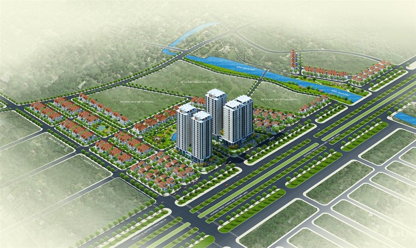 Khu đô thị mới CEO Mê Linh rộng 20,3ha đất được đầu tư xây dựng biệt thự, nhà vườn, nhà liền kề, nhà hỗn hợp - Ảnh: CEO Group.