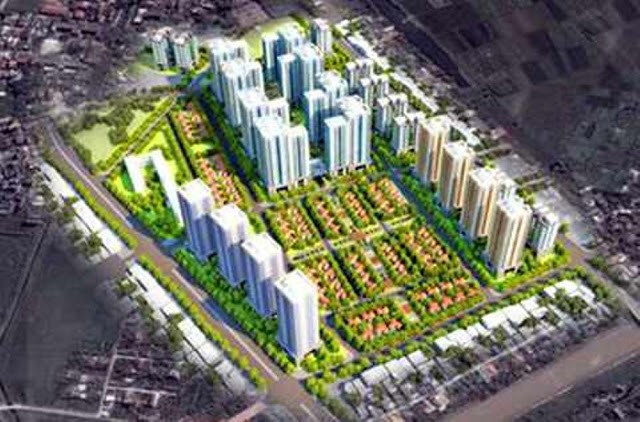 Khu đô thị Vibex được quy hoạch với tổng diện tích gần 50ha, tại quận Bắc Từ Liêm, Hà Nội.
