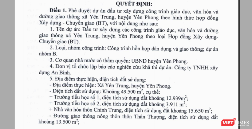 Trích văn bản của Bắc Ninh.
