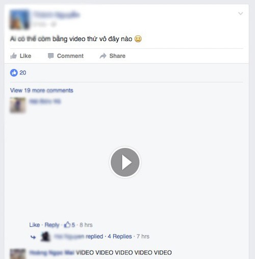 Facebook cho phép Facebooker Việt bình luận bằng video