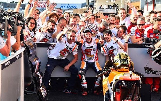 Honda thắng lớn, Marquez vô địch MotoGP lần thứ ba