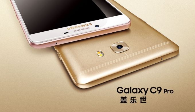Khui hộp Galaxy C9 Pro: RAM 6GB, pin 4000mAh, selfie 16MP