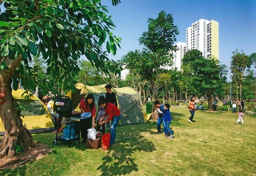 Khu đô thị Ecopark là địa điểm picnic lý tưởng cho các bé trong ngày 1-6