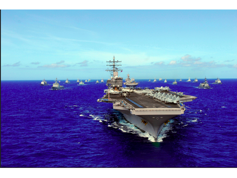 Tàu sân bay USS Ronald Reagan hoạt động trên biển Đông