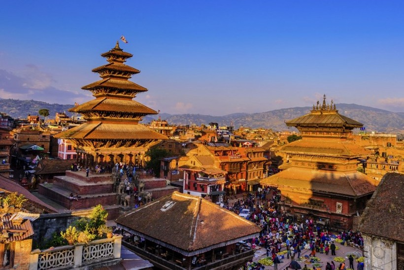 Khám phá vẻ đẹp văn hóa Nepal qua lễ hội Bagh Bhairav. Ảnh: Xinhua