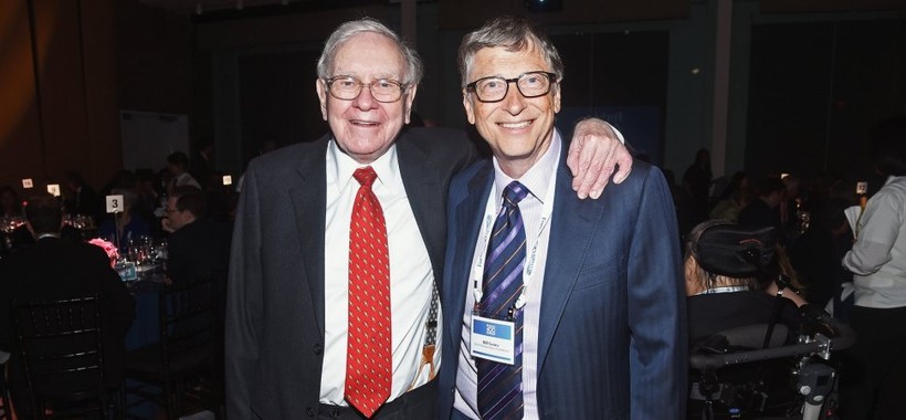 Hai tỷ phú Warren Buffett (trái) và Bill Gates (phải). Ảnh: Inc