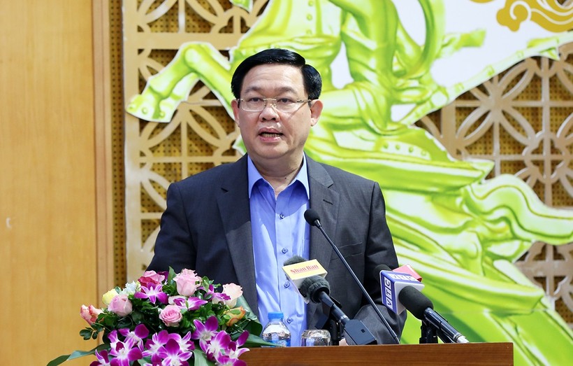 Phó Thủ tướng Vương Đình Huệ phát biểu tại Hội nghị - Nguồn: Thành Chung/VGP