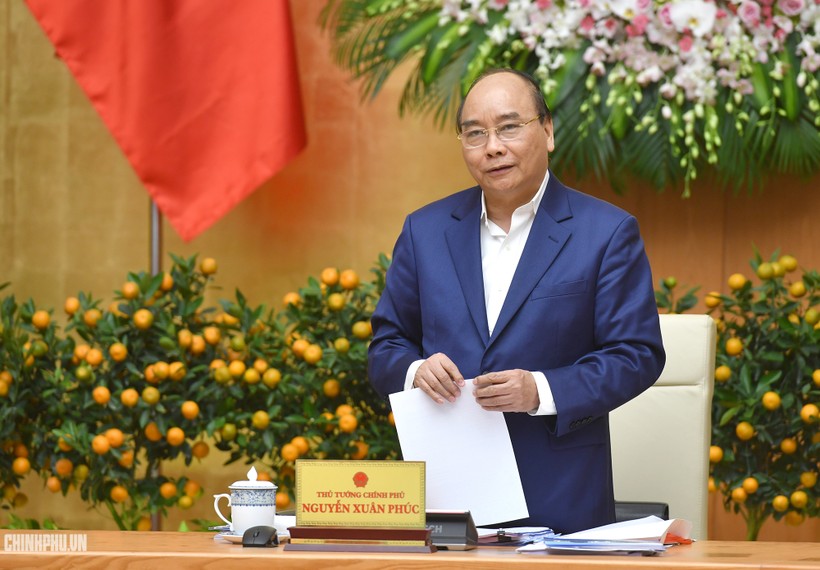 Thủ tướng phát biểu chỉ đạo tại phiên họp Chính phủ thường kỳ tháng 1/2019 - Ảnh: VGP/Quang Hiếu