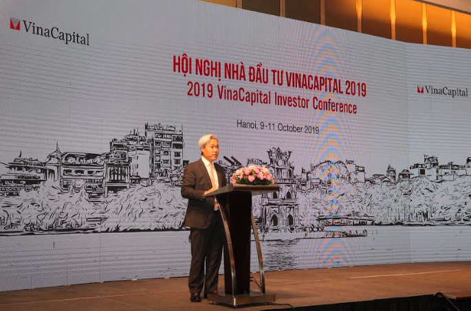 Ông Don Lam - CEO của tập đoàn VinaCapital - phát biểu tại Hội nghị nhà đầu tư VinaCapital 2019