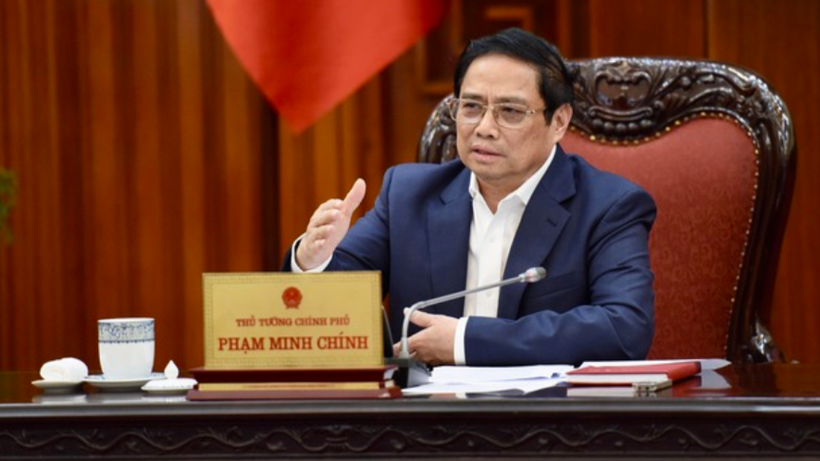 Thủ tướng Chính phủ Phạm Minh Chính phát biểu chỉ đạo tại cuộc họp (Ảnh: VGP)