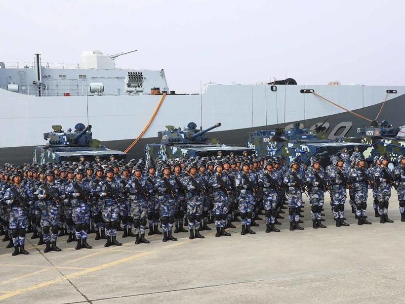 Lực lượng Lính thủy đánh bộ Trung Quốc đã nâng cấp biên chế từ lữ đoàn lên thành quân đoàn.