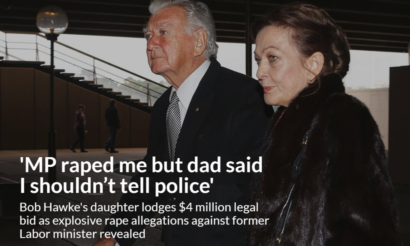 Bà Rosslyn Dillon, con gái cựu Thủ tướng Australia Bob Hawke lên tiếng tố cáo cha và đòi bối thường do bị bạn ông xâm hại tình dục. Ảnh: Ông Bob Hawke và con gái Rosslyn.