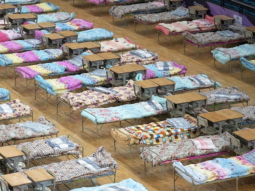 Vũ Hán, "tâm bão" của đại dịch đã lập thêm 11 bệnh viện tạm để thu nhận điều trị cách ly những người bị bệnh (Ảnh: Tân Hoa xã)