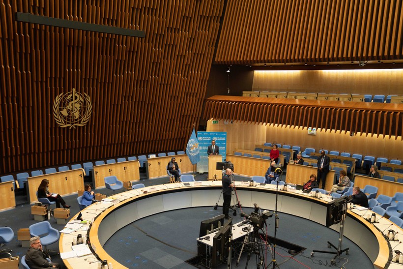 Kỳ họp lần thứ 73 Đại hội Y tế thế giới đã kết thúc với một nghị quyết được nhất trí thông qua kêu gọi đánh giá độc lập về phản ứng toàn cầu đối với dịch bệnh COVID-19, bao gồm điều tra vai trò của WHO (Ảnh: AFP).