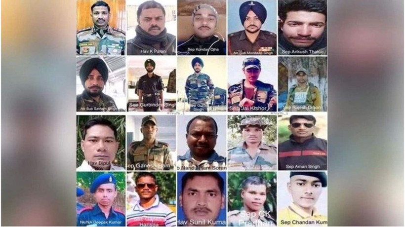 Ấn Độ chính thức công bố 20 binh sĩ bị thiệt mạng trong vụ đụng độ với Trung Quốc ở thung lũng Galwan tối 15/6 (Ảnh: India Today).
