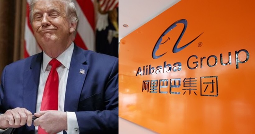 Ngày 15/8, ông Donald Trump đã tuyên bố đang xem xét áp dụng lệnh cấm đối với Tập đoàn thương mại điện tử khổng lồ Alibaba của Trung Quốc (Ảnh: seehua).