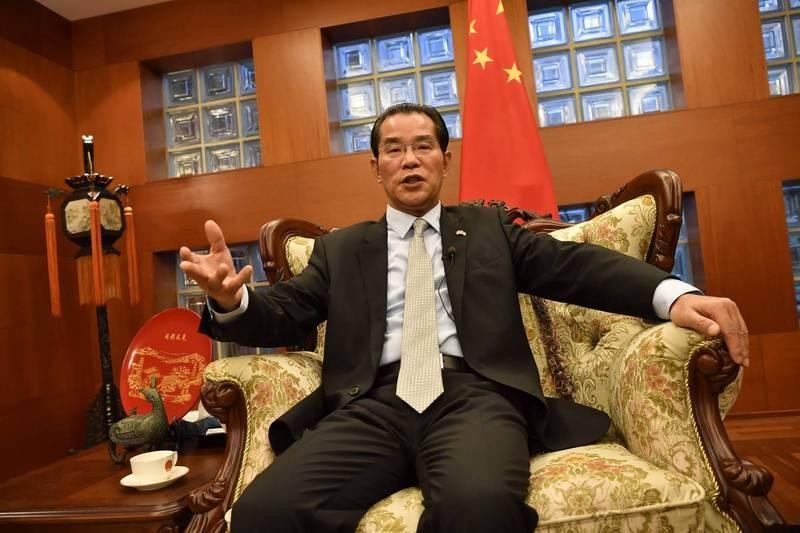 Đại sứ Trung Quốc Quế Tùng Hữu, người bị các đảng đối lập Thụy Điển yêu cầu chính phủ trục xuất (Ảnh: CNA).