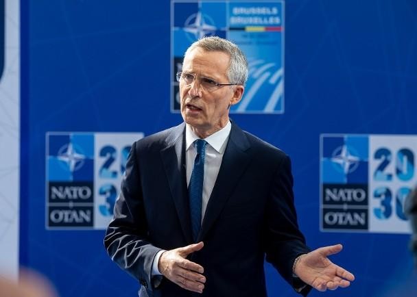 Tổng thư ký NATO Jens Stoltenberg: một liên minh an ninh xuyên Đại Tây Dương cần được thành lập để đối phó với những thách thức do sự trỗi dậy của Trung Quốc (Ảnh: AP).