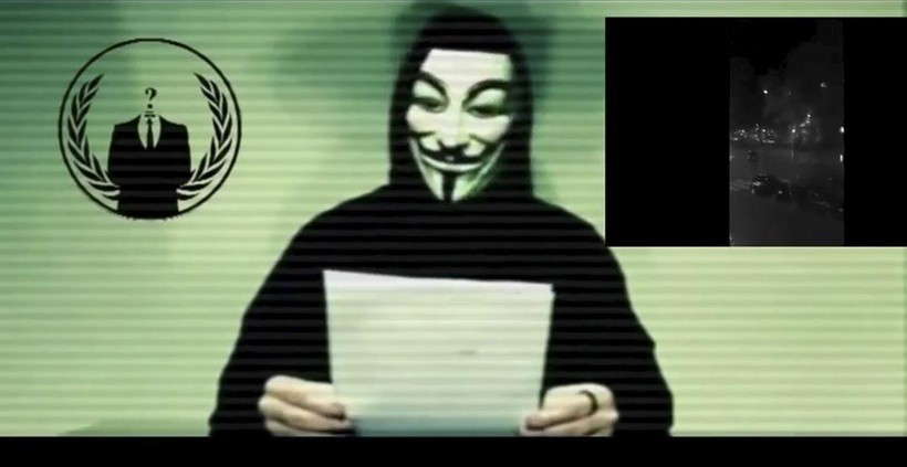 Nhóm tin tặc quốc tế nổi tiếng Anonymous chính thức tuyên bố phát động chiến tranh mạng chống Nga (Ảnh: Hk01).