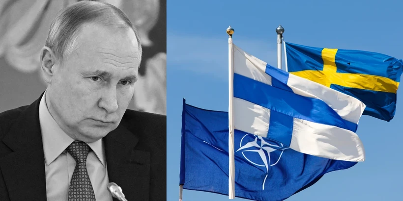 Truyền thông Hồng Kông Hk01 cho rằng ông Putin đã tính toán sai lầm địa chính trị lớn khiến Phần Lan và Thụy Điển gia nhập NATO (Ảnh: MSNBC).