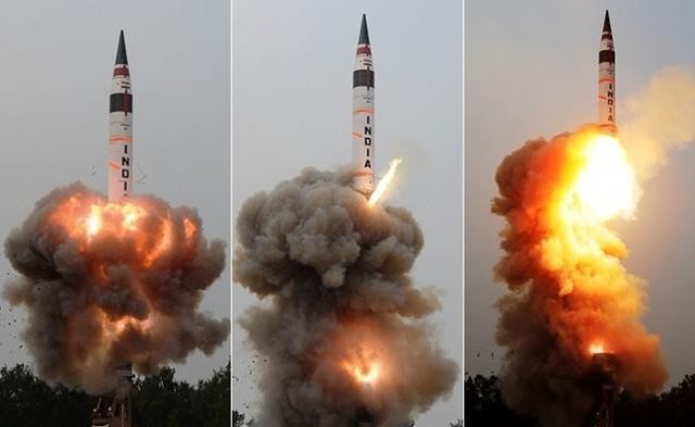 Ấn Độ tuyên bố phóng thử thành công tên lửa liên lục địa Agni-5 (Ảnh: Times of India).