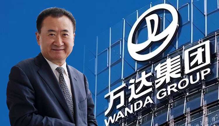 Tập đoàn Wanda của tỷ phú Vương Kiện Lâm đang gặp khó khăn, phải bán dần tài sản để trả nợ (Ảnh: Sina).