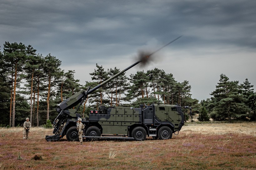 Hệ thống pháo CAESAR của quân đội Đan Mạch. Ảnh: Bộ Quốc phòng Đan Mạch.