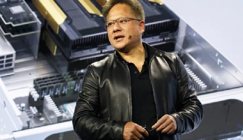 Jen-Hsun Huang, Chủ tịch kiêm CEO của Nvidia, công bố Nền tảng siêu máy tính EGX Edge tại Mobile World Congress Americas ở Los Angeles, California (Ảnh: Bloomberg)
