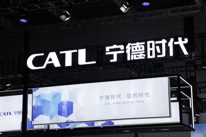 Logo nhà sản xuất pin xe điện CATL. Ảnh Digitimes