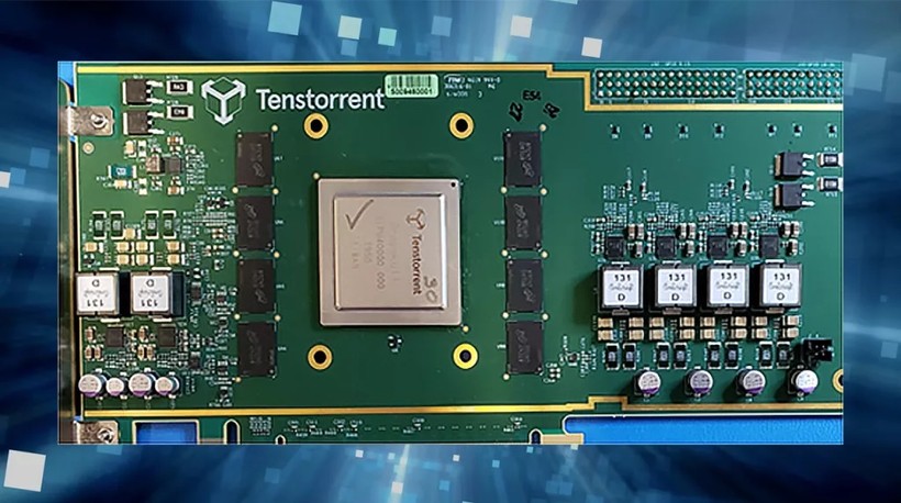 Bảng vi mạch gắn CPU RISC-V cho thiết kế AI SoC của Tenstorrent. Ảnh Tenstorrent 
