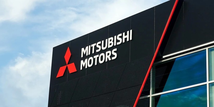 Logo hãng xe Nhật Bản Mitsubishi Motors tại Trung Quốc. Ảnh Electrek