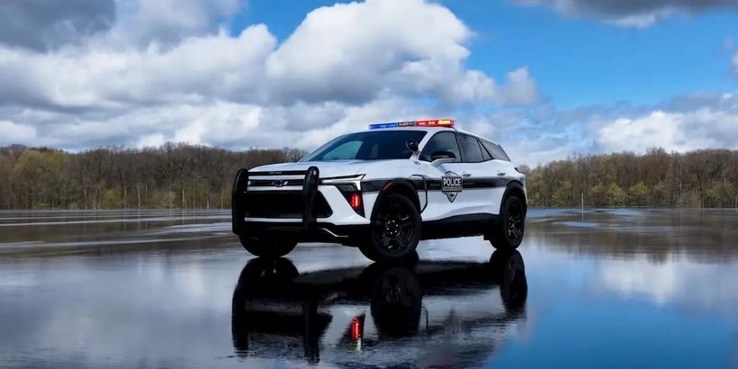 Chevy Blazer EV Xe cảnh sát truy đuổi (PPV) do General Motors chế tạo. Ảnh minh họa Chevrolet