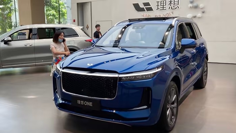 Xe điện Li ONE của nhà sản xuất ô tô Li Auto Trung Quốc. Ảnh Reuters